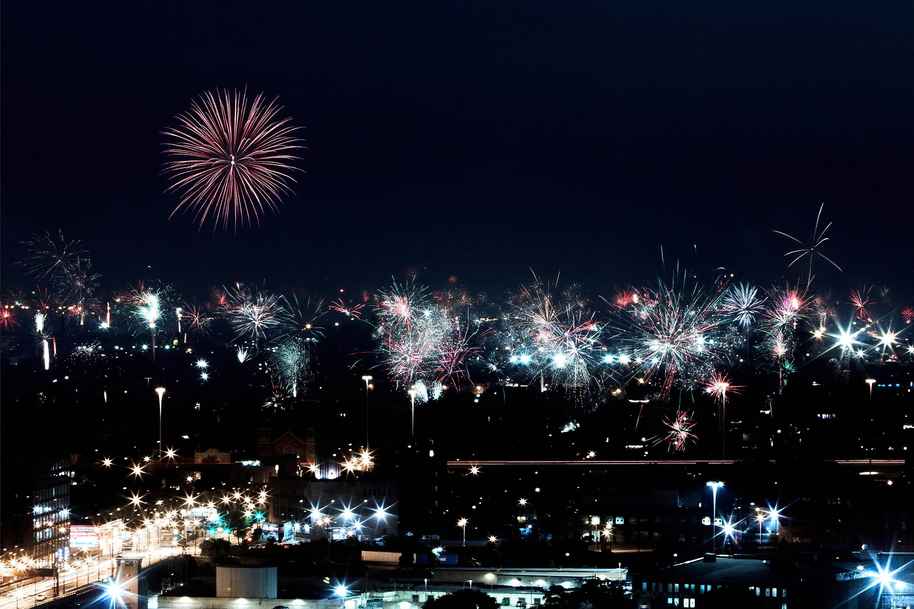 Chicago Fourth of July Fireworks, Chicago Illinois Photography Print