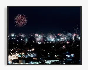 Chicago Fourth of July Fireworks, Chicago Illinois Photography Print