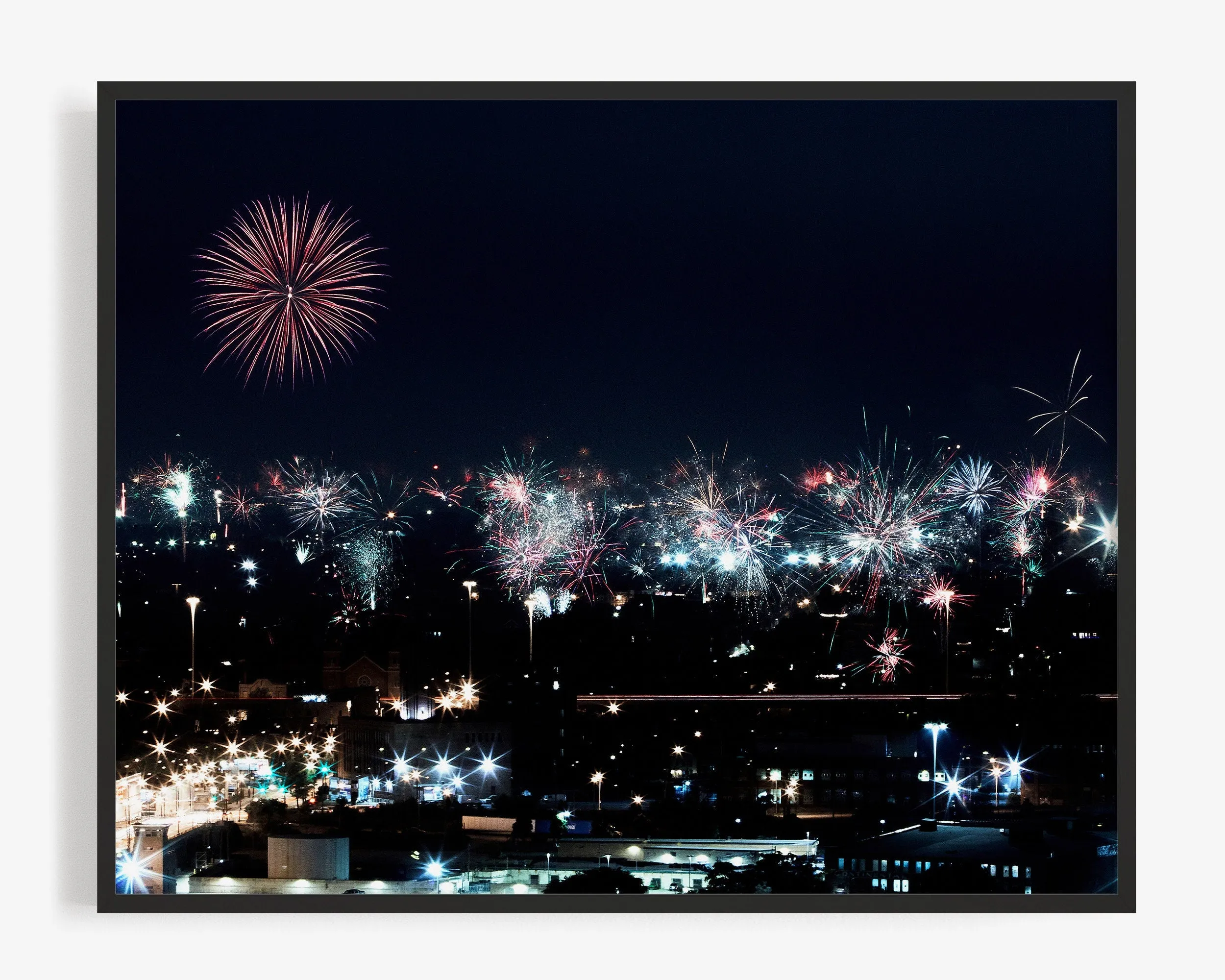 Chicago Fourth of July Fireworks, Chicago Illinois Photography Print