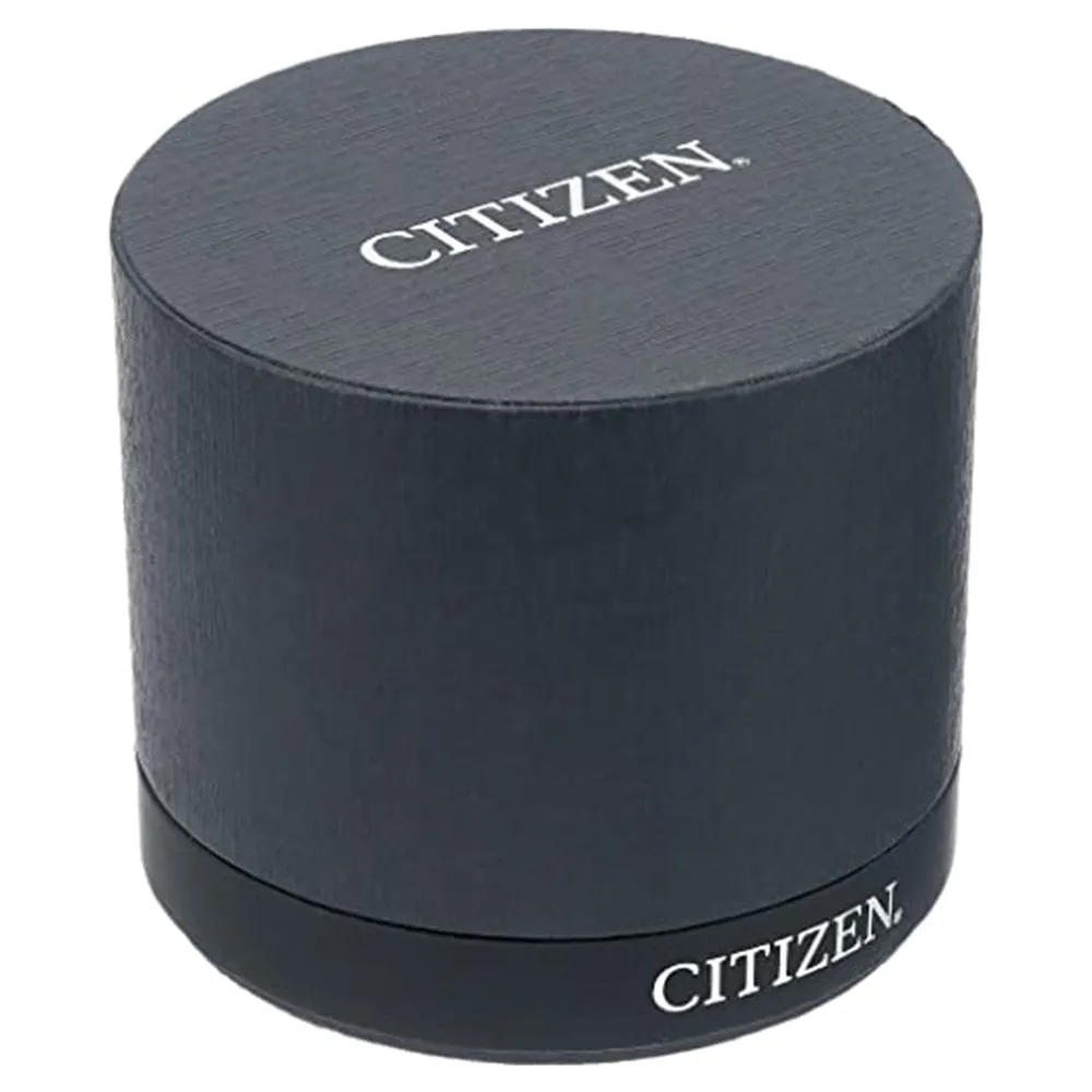 Citizen Mens Eco-drive Brycen Gray Dial Black Band Stainless Steel Leather Strap Watches - AW0078-08L