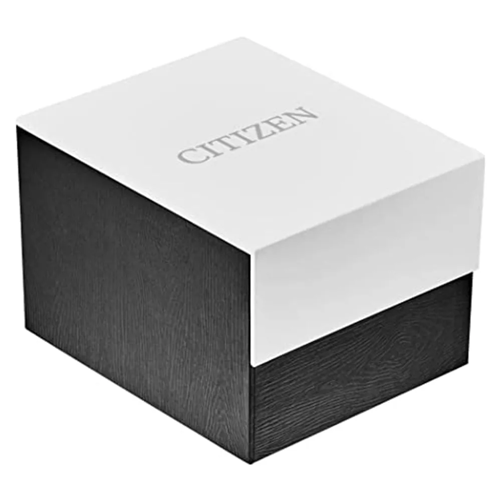 Citizen Mens Eco-drive PCAT Radio Controlled Brown Dial Rose Gold Band Stainless Steel Strap Chronograph Watch - CB5896-54X