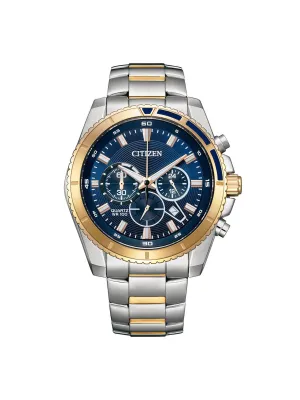 Citizen Non Eco Drive 46.4 mm Size Blue Dial Men Analog Watch - AN8206-53L