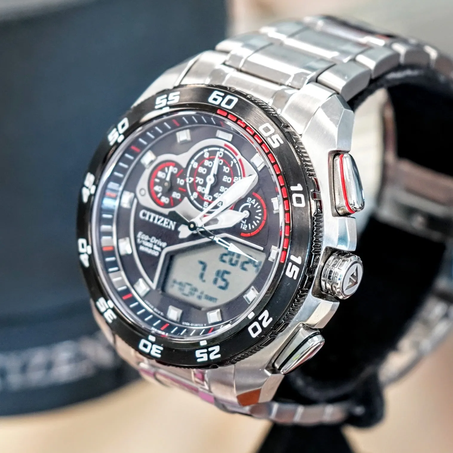 CITIZEN Promaster SST Watch Eco-Drive Chronograph Wristwatch Ref. JW0111-55E ALL Original, Box & Papers!