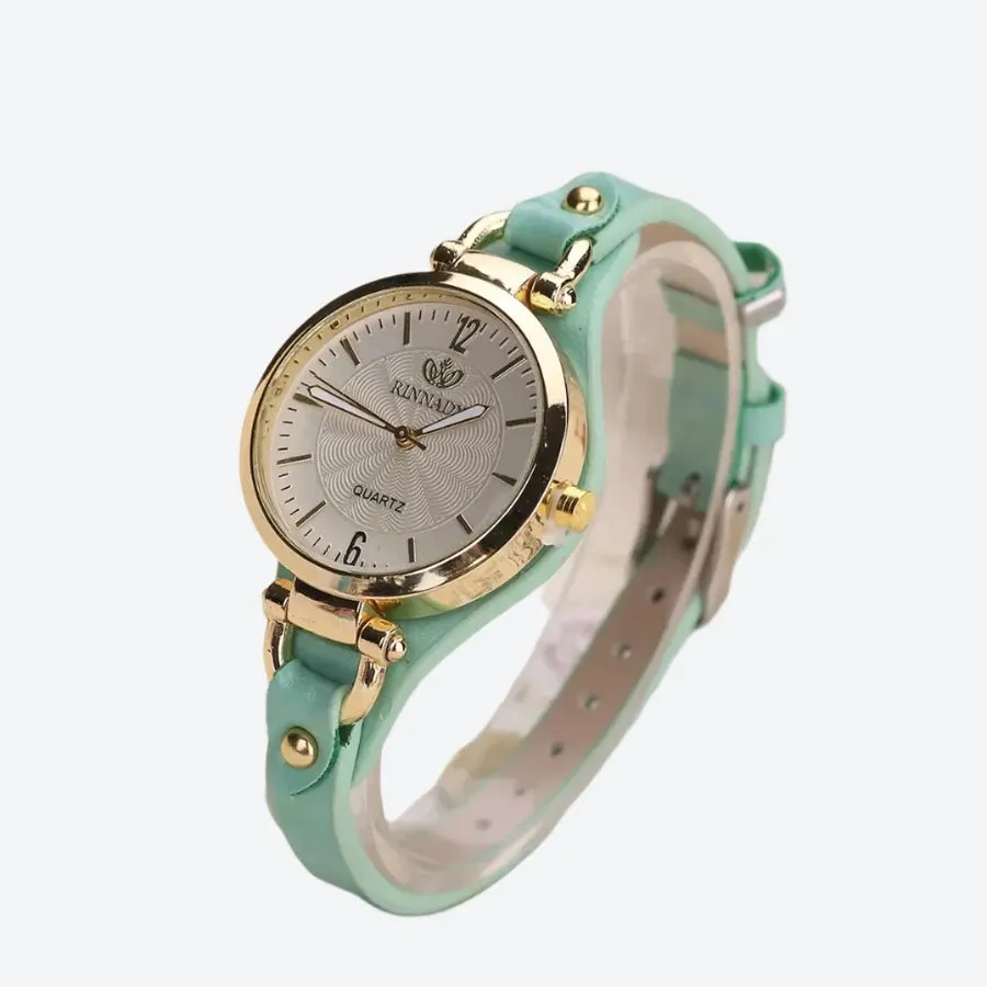 Classic Leather Strap Quartz Watches