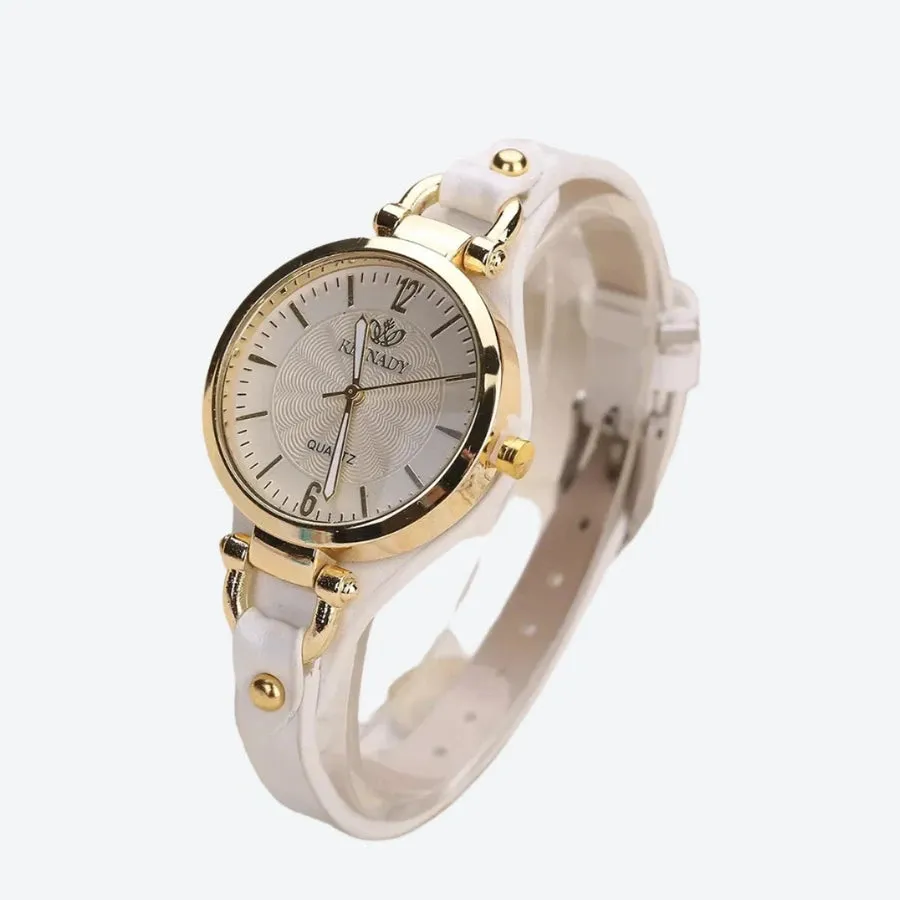 Classic Leather Strap Quartz Watches