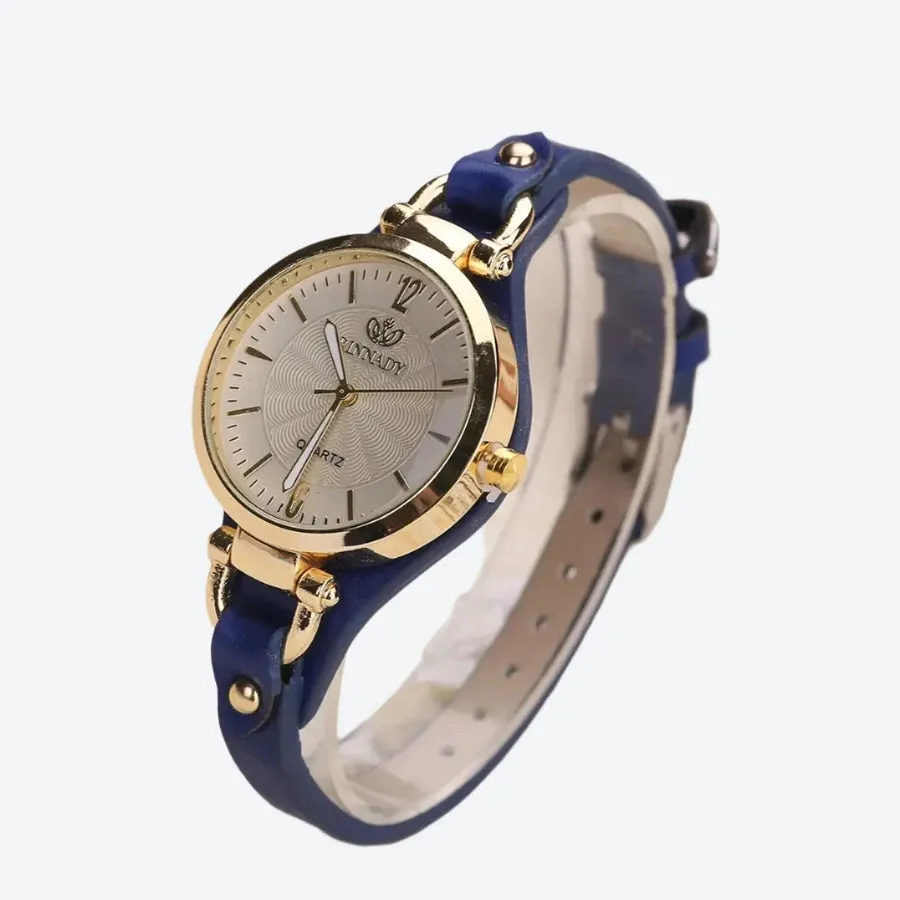 Classic Leather Strap Quartz Watches