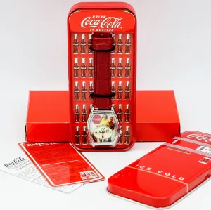 COCA-COLA Promotional Wristwatch Collectible Watch BOX & Papers!