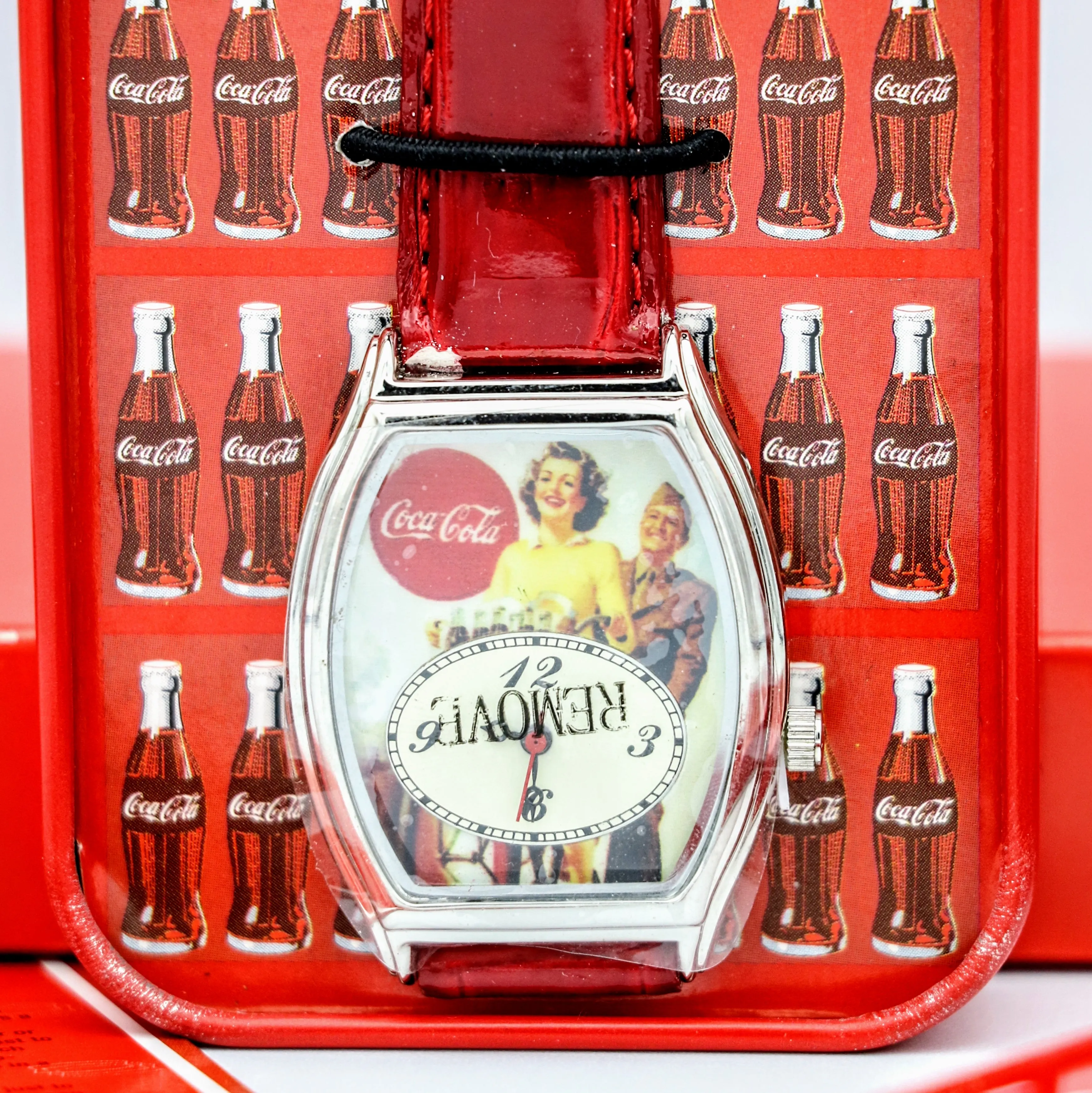 COCA-COLA Promotional Wristwatch Collectible Watch BOX & Papers!