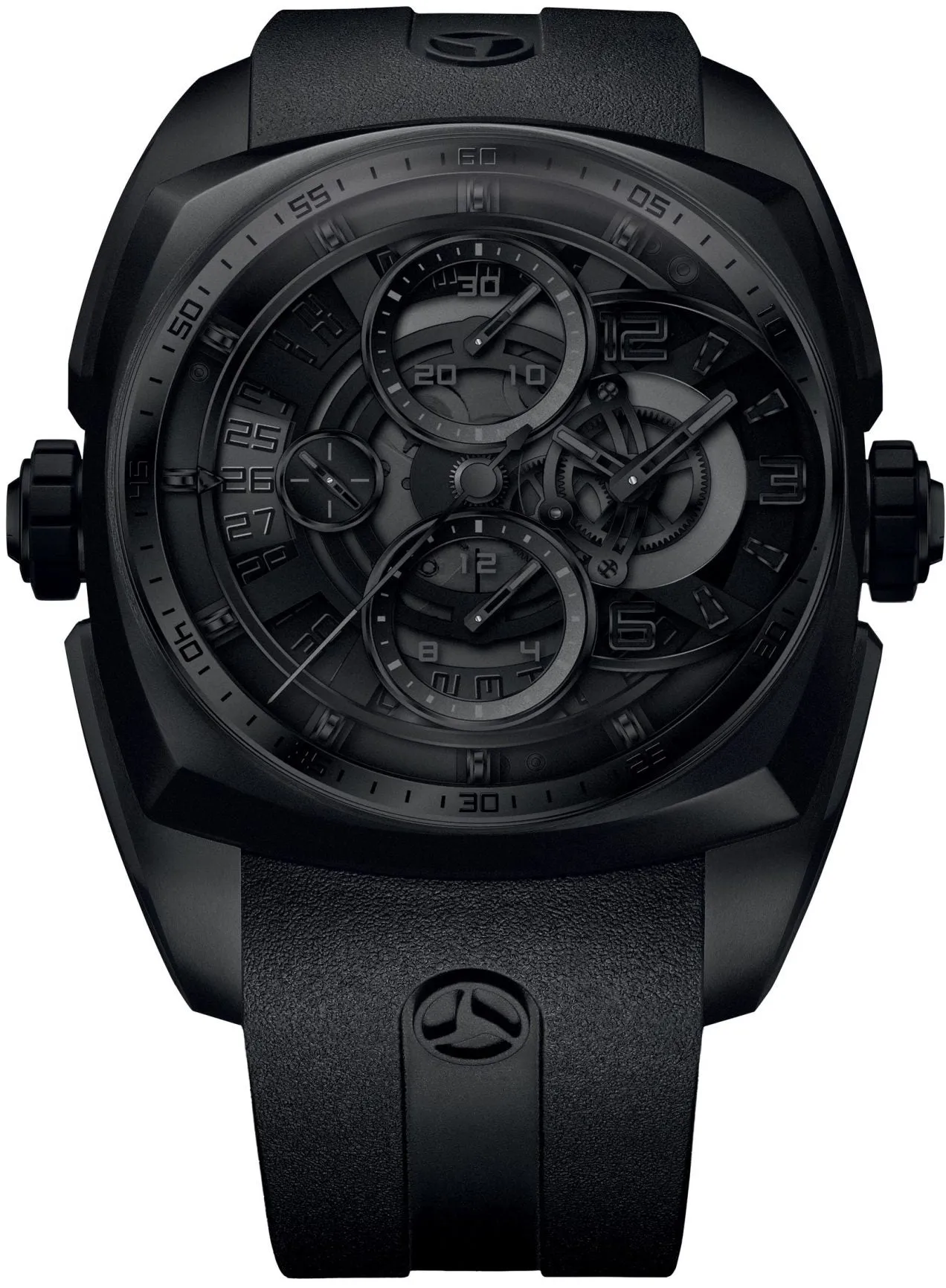 CYR Watch Klepcys Skeleton Chronograph Darkness Black DLC Steel Limited Edition