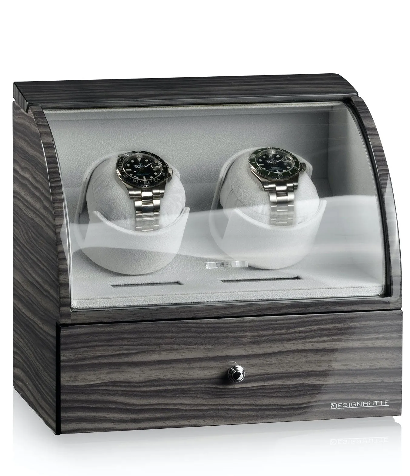 Designhuette Watch Winder Basel 2 LCD Dark Oak