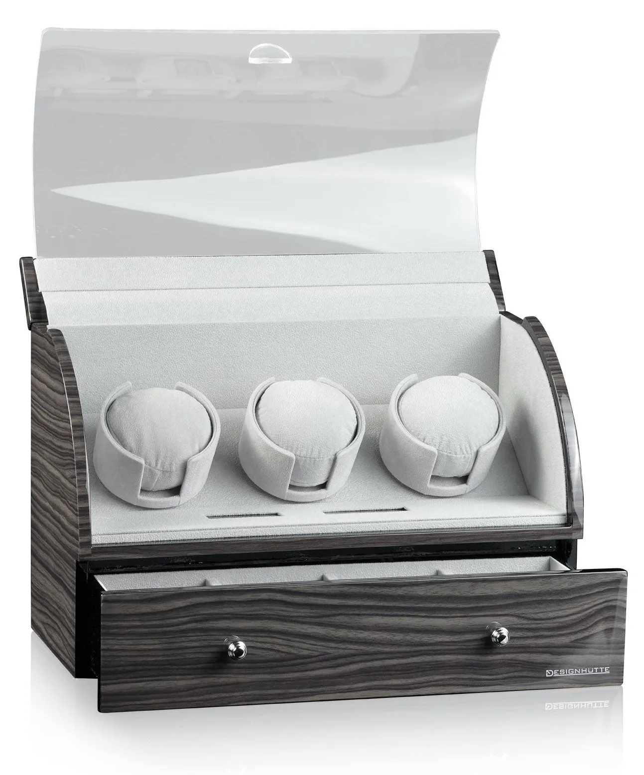 DH Watch Winder Basel 3 LCD Dark Oak