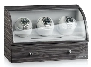 DH Watch Winder Basel 3 LCD Dark Oak