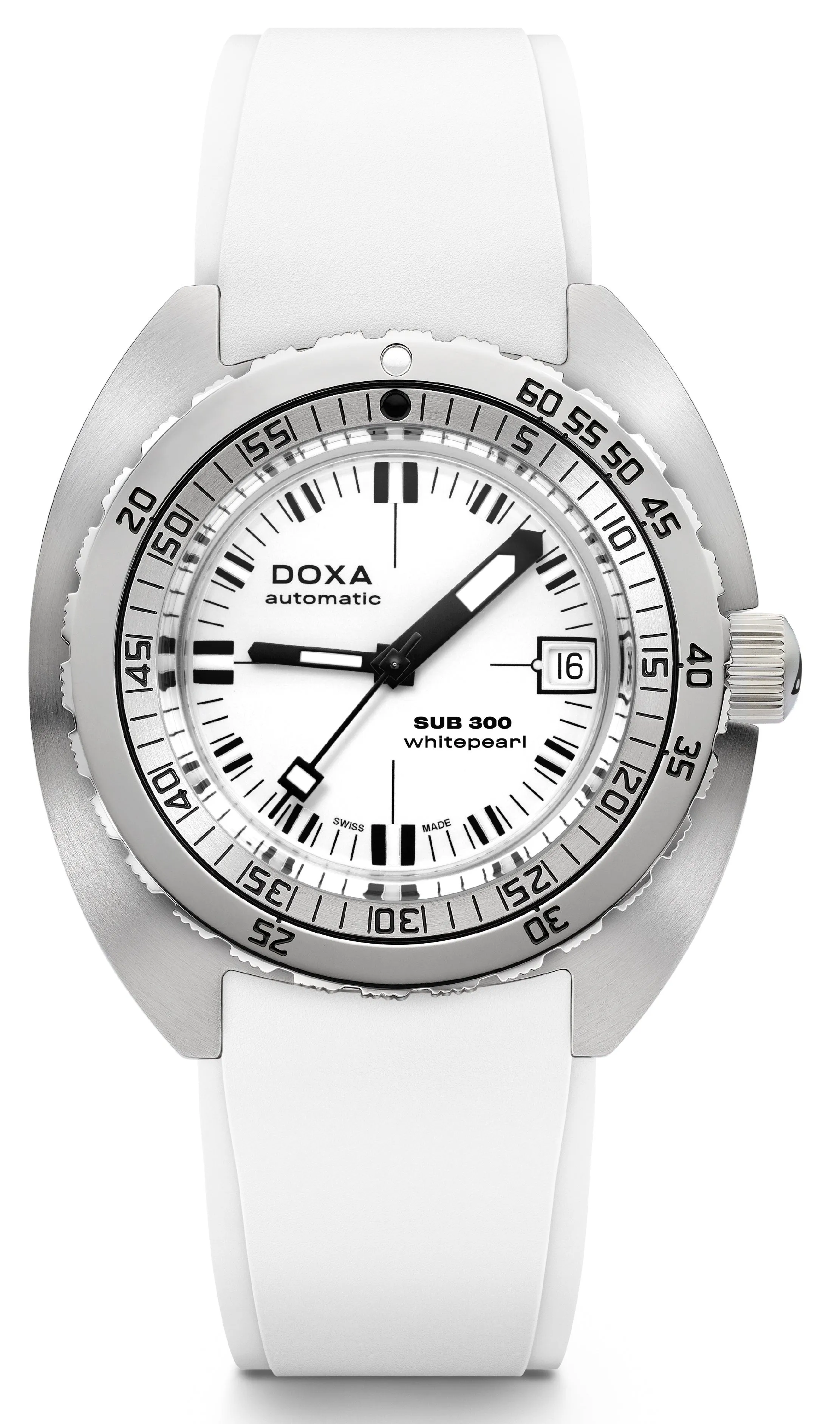 DOX Watch SUB 3 Whitepearl Rubber