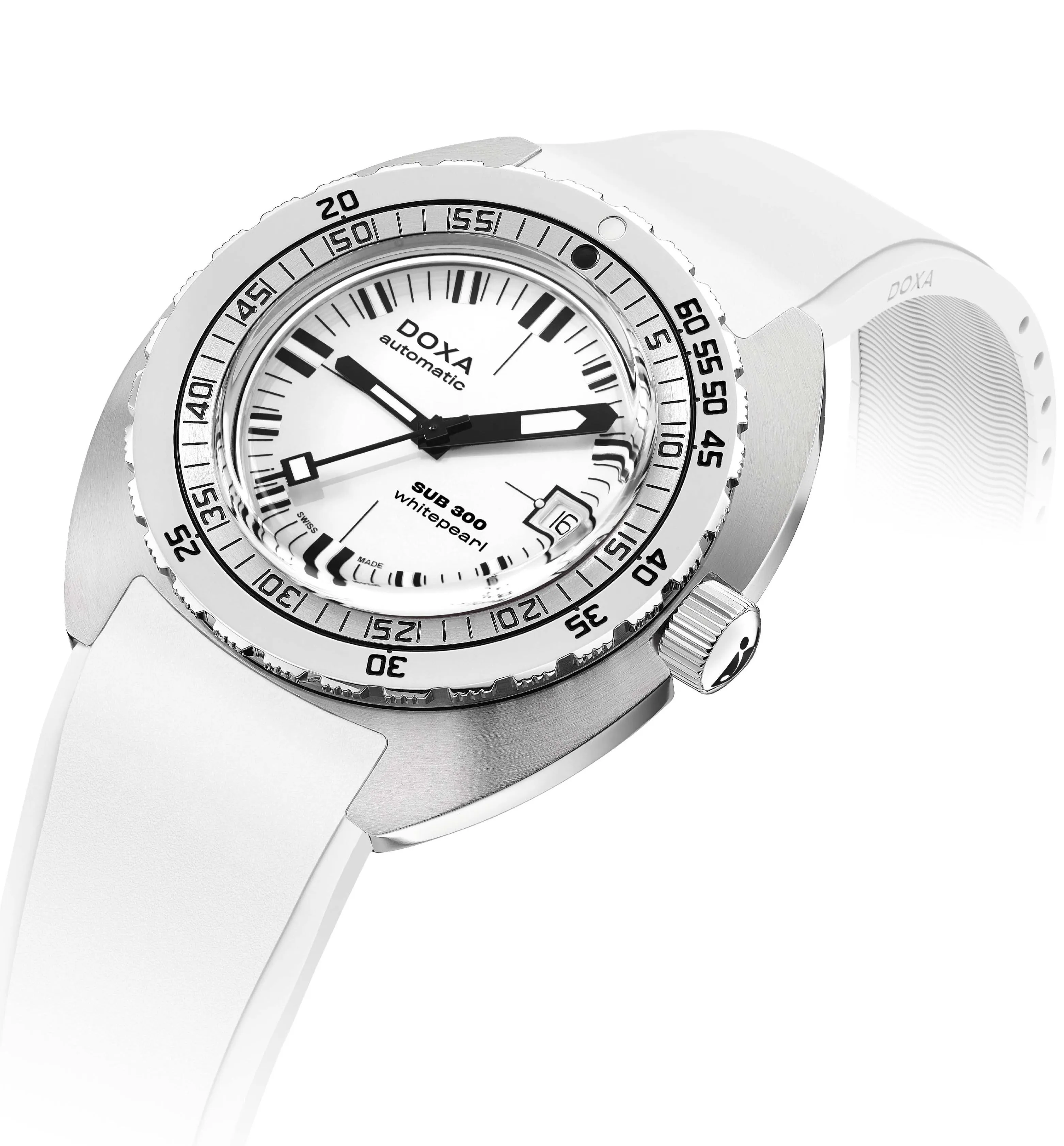 DOX Watch SUB 3 Whitepearl Rubber