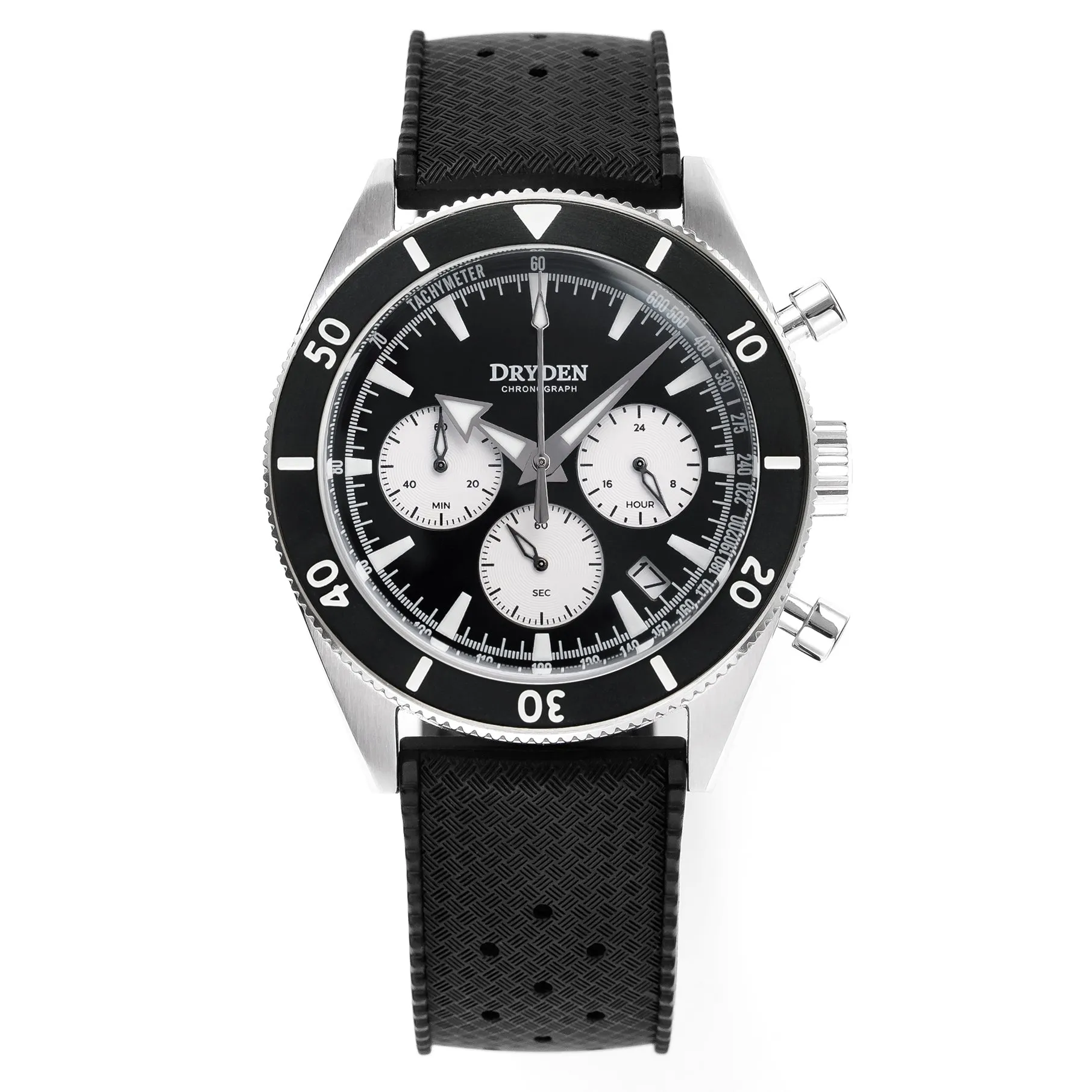 Dryden Chrono Diver Series 1 - Black Modern Reverse Panda
