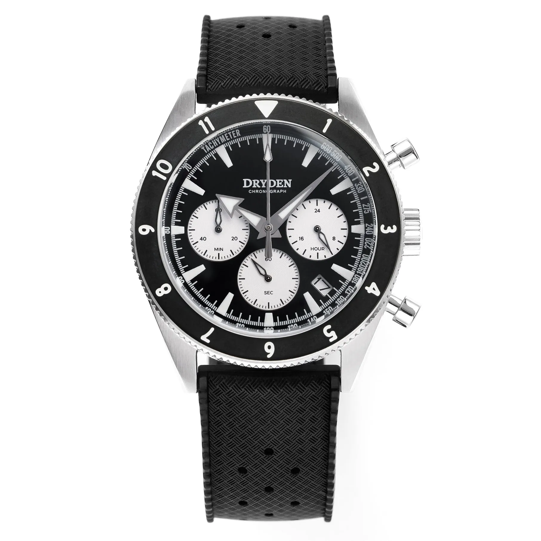 Dryden Chrono Diver Series 1 - Black Modern Reverse Panda