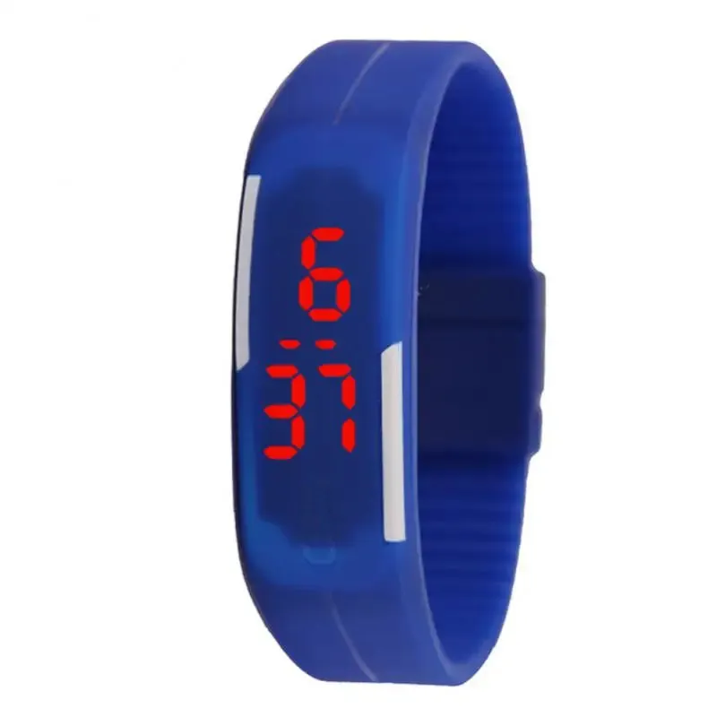 Electronic LED Digital Watch for Men Women Kids Stylish Silicone Bracelet