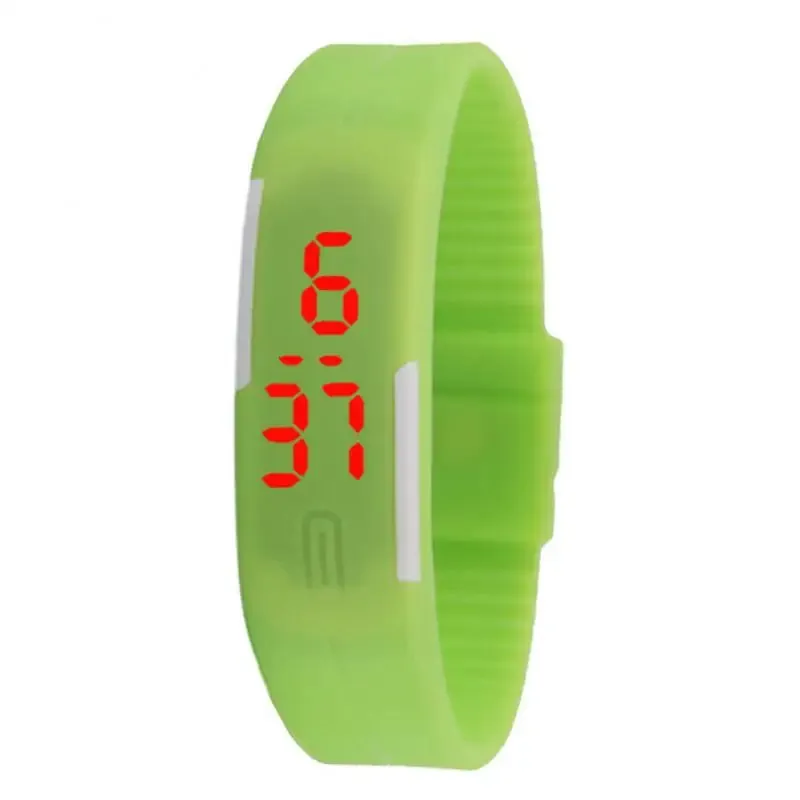 Electronic LED Digital Watch for Men Women Kids Stylish Silicone Bracelet
