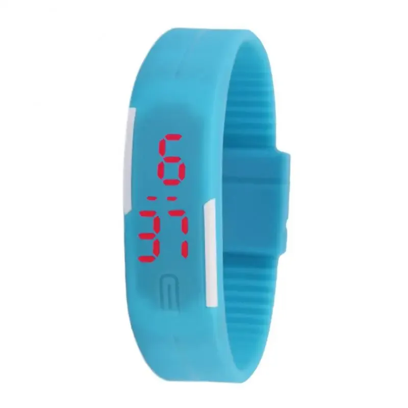 Electronic LED Digital Watch for Men Women Kids Stylish Silicone Bracelet