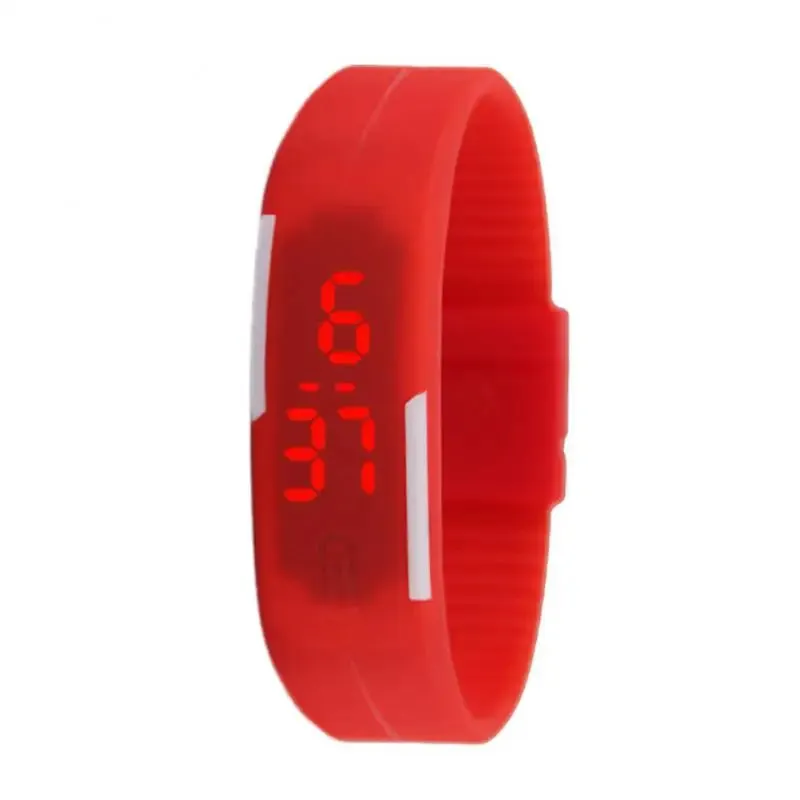 Electronic LED Digital Watch for Men Women Kids Stylish Silicone Bracelet
