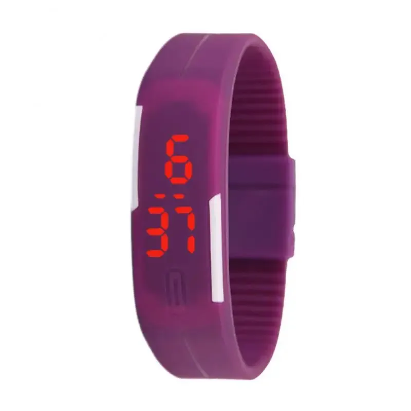 Electronic LED Digital Watch for Men Women Kids Stylish Silicone Bracelet