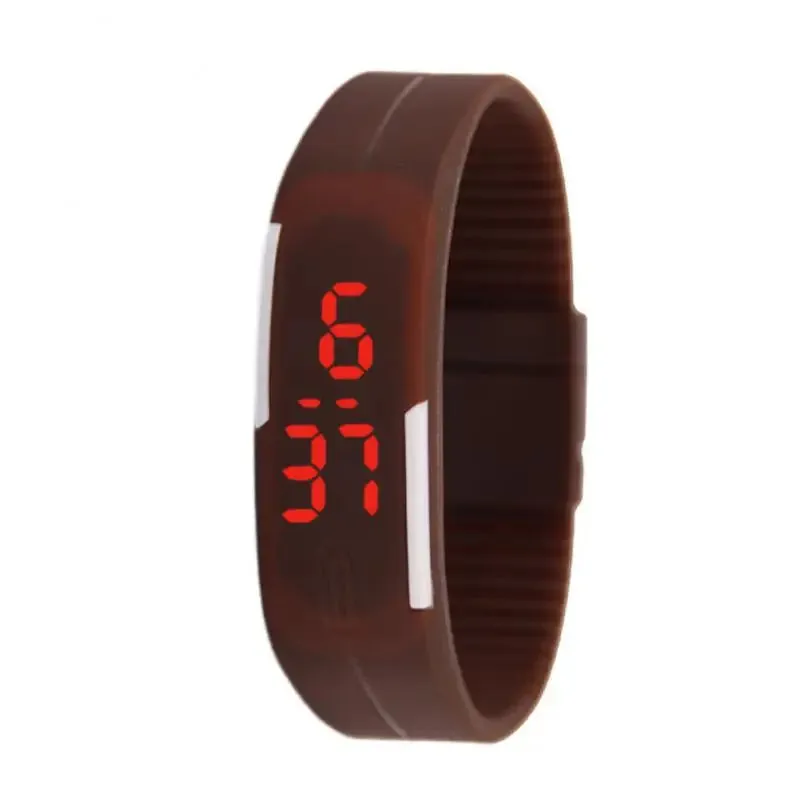 Electronic LED Digital Watch for Men Women Kids Stylish Silicone Bracelet