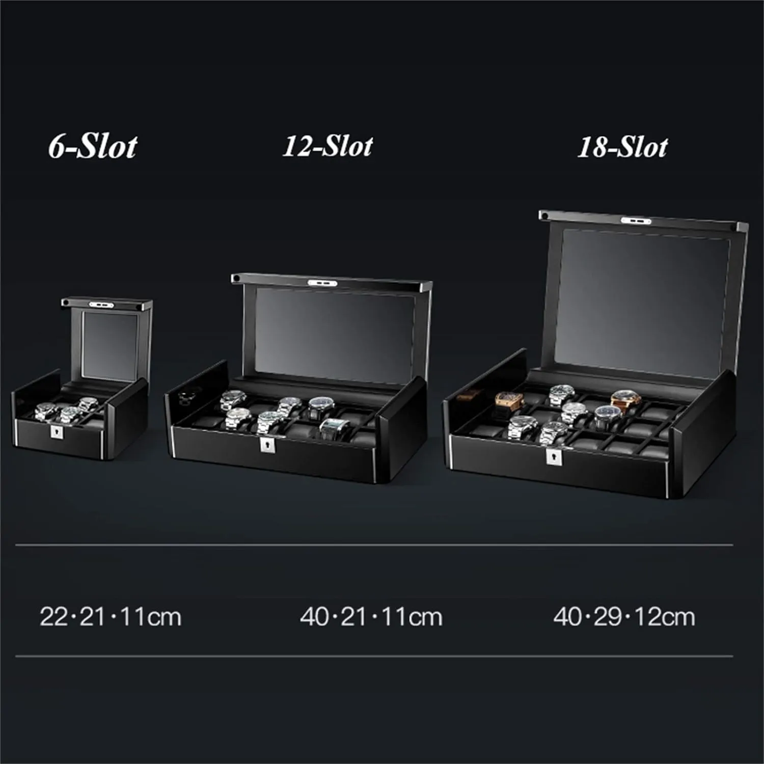 Elite - Watch Storage Box - 12 Watches