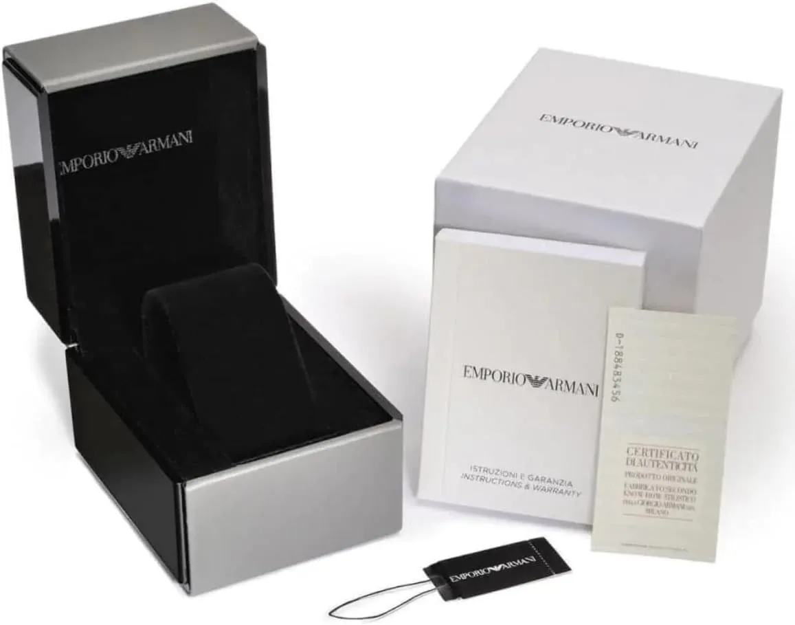 Emporio Armani Women's Two-Hand Leather Watch