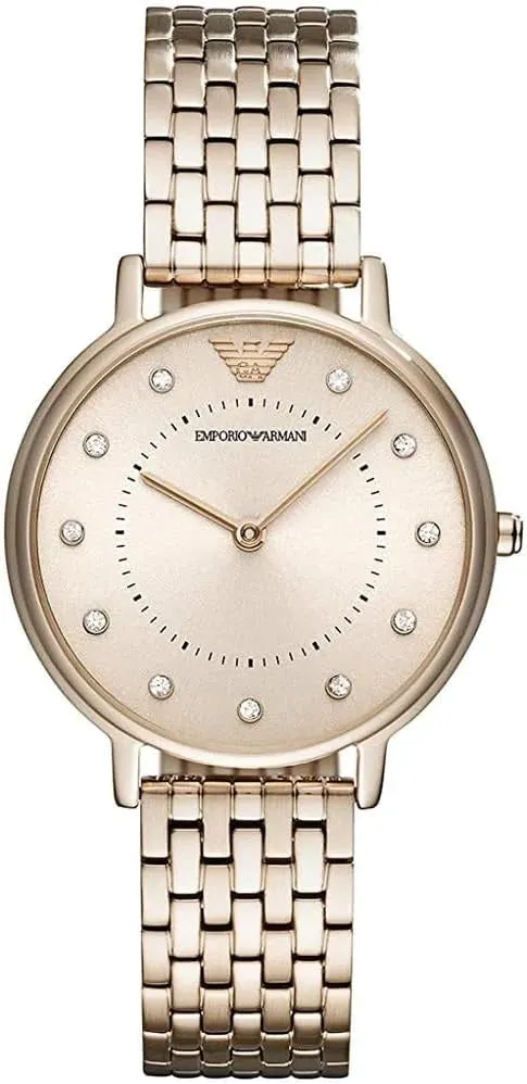 Emporio Armani Women's Two-Hand Leather Watch
