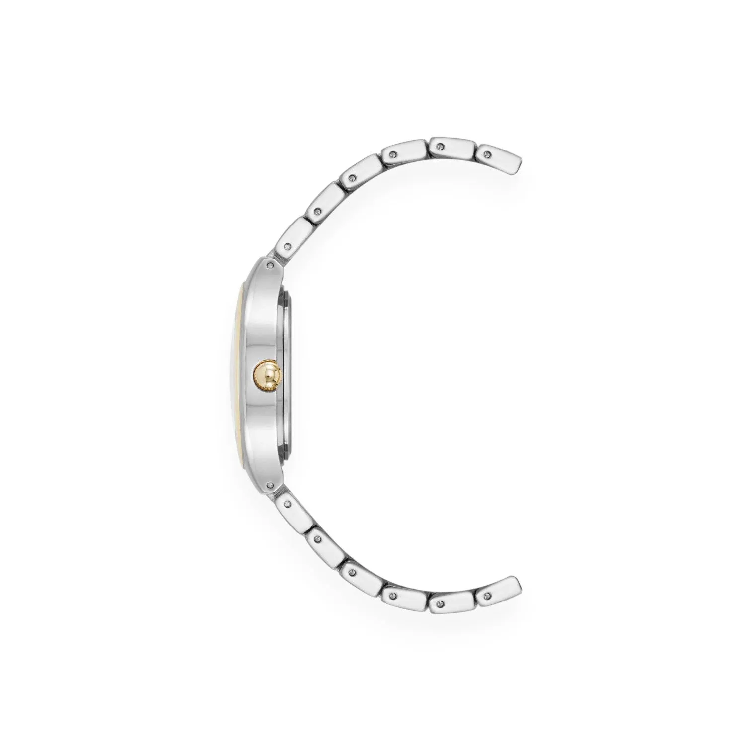 Everyday Cushion Metal Bracelet Watch - Two-Tone