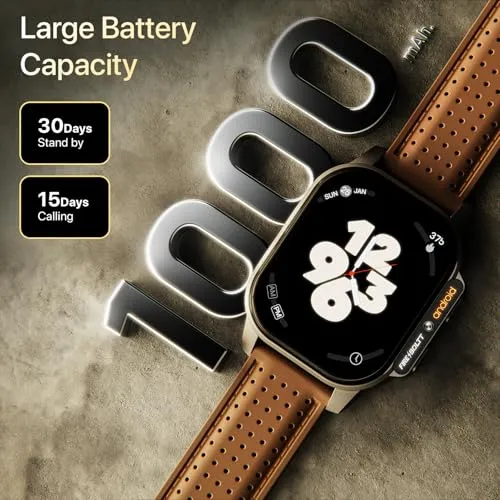 Fire-Boltt Snapp Smart Watch, Selfie Camera, 4G Nano-SIM Slot, 54.1mm AMOLED Display, Play Store- Unlimited apps, 1000mAh Battery, 2GB/4GB RAM   16GB/64GB ROM (Archaic Black)
