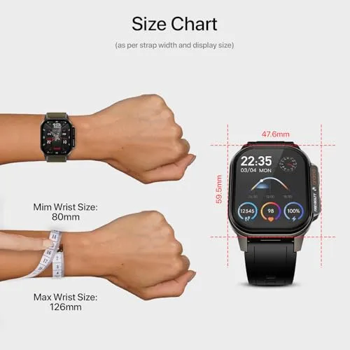Fire-Boltt Snapp Smart Watch, Selfie Camera, 4G Nano-SIM Slot, 54.1mm AMOLED Display, Play Store- Unlimited apps, 1000mAh Battery, 2GB/4GB RAM   16GB/64GB ROM (Archaic Black)
