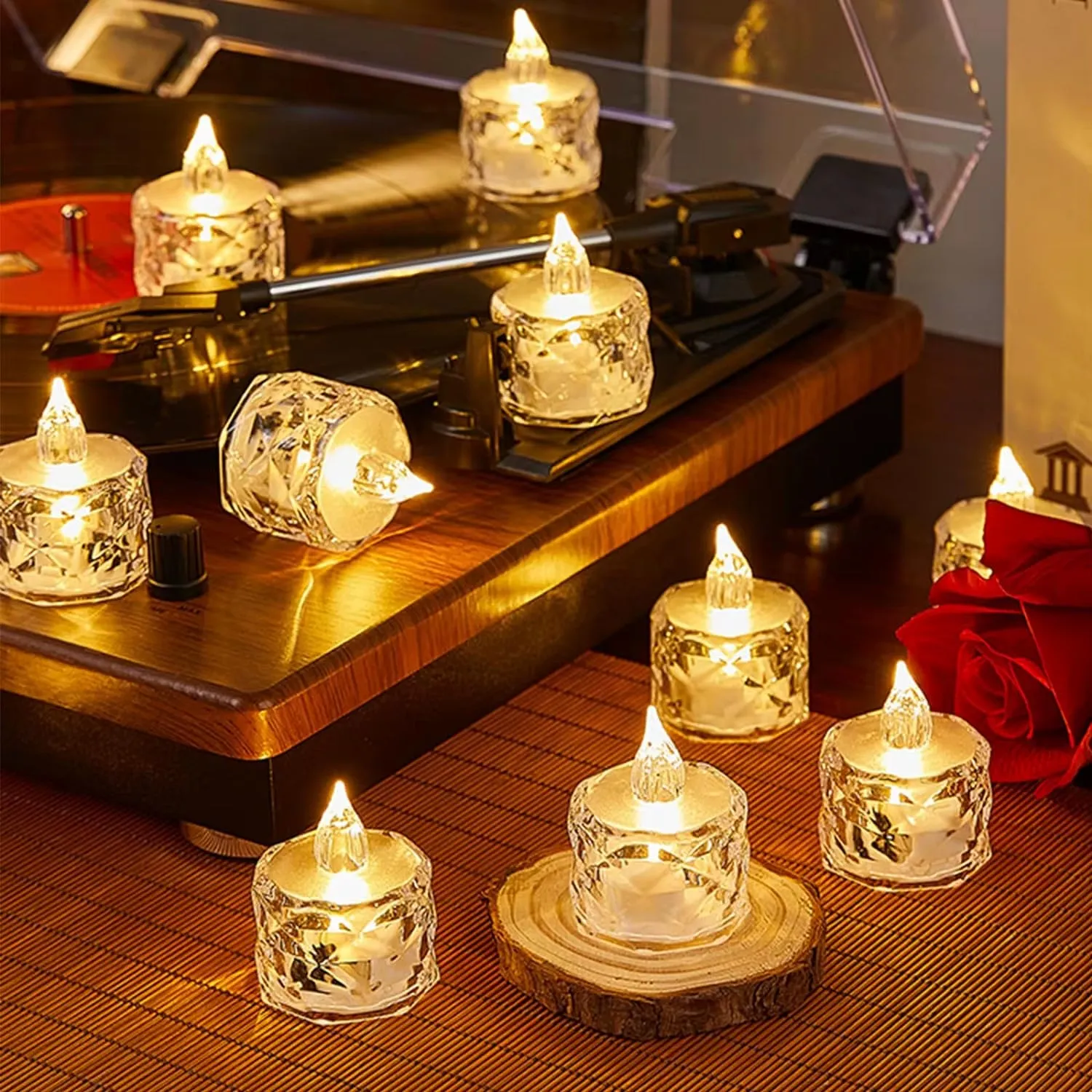 Flameless LED Candle Lights Creative Wishing Led Tea Lamp Warm White Halloween Wedding Christmas Decoration Candle Light