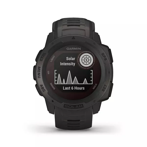 Garmin Instinct Solar GPS Multi Sport Watch - Black (Refurbished Grade-C)