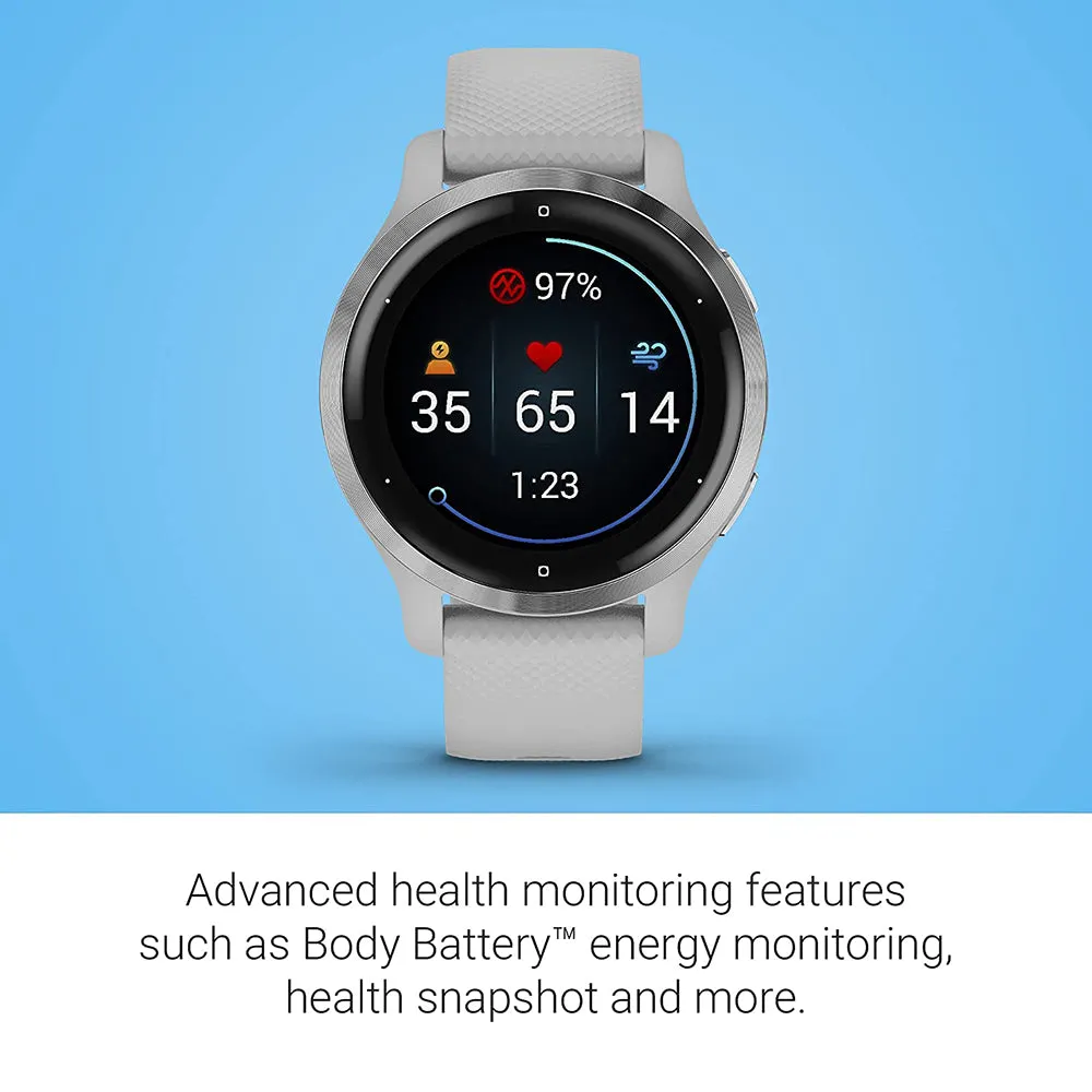 Garmin Venu 2S Advanced Health Monitoring Fitness Features Smaller-Sized GPS Smart Watch - 010-02429-02