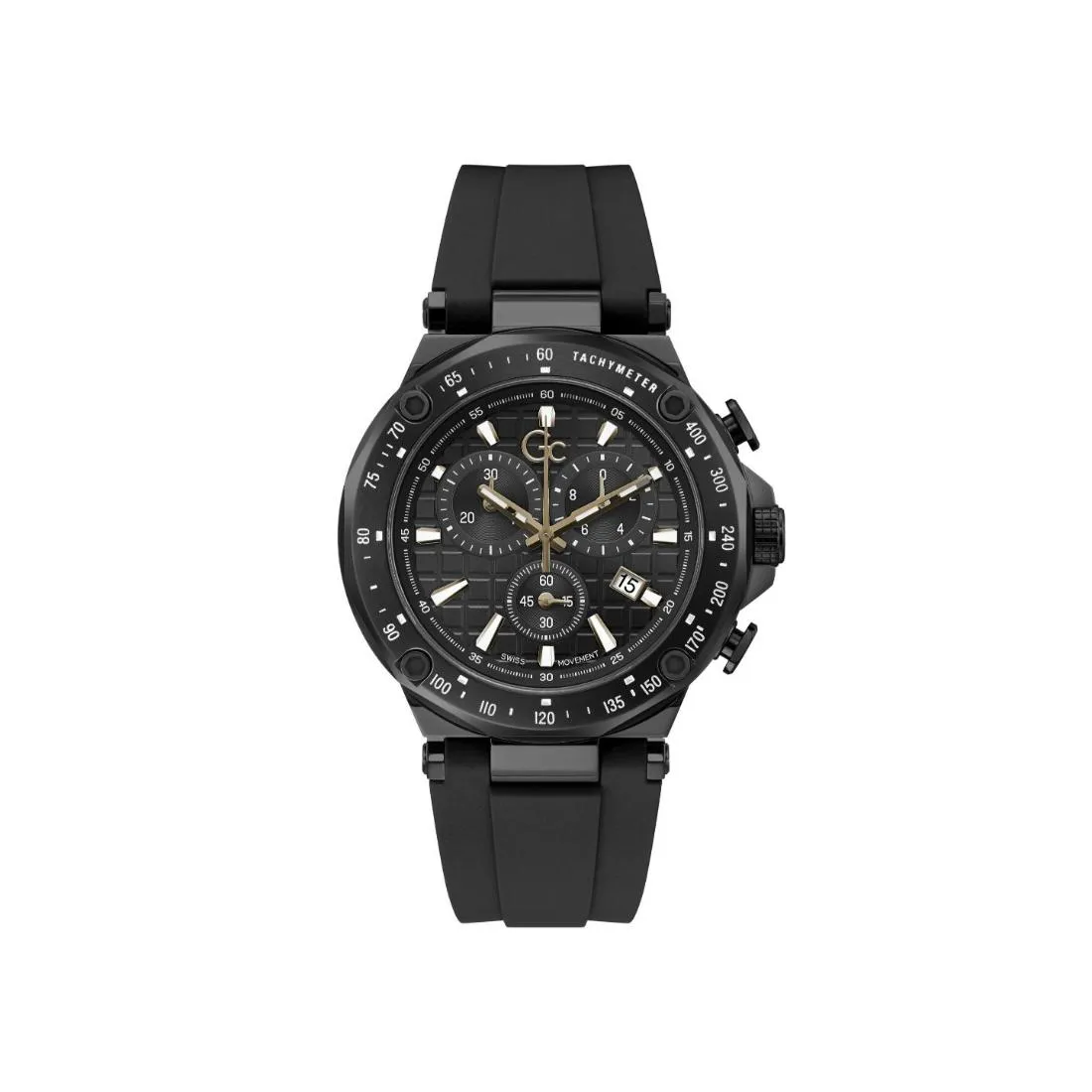 GC Men Black Dial 45 mm Analog Watch- Y81008G2MF