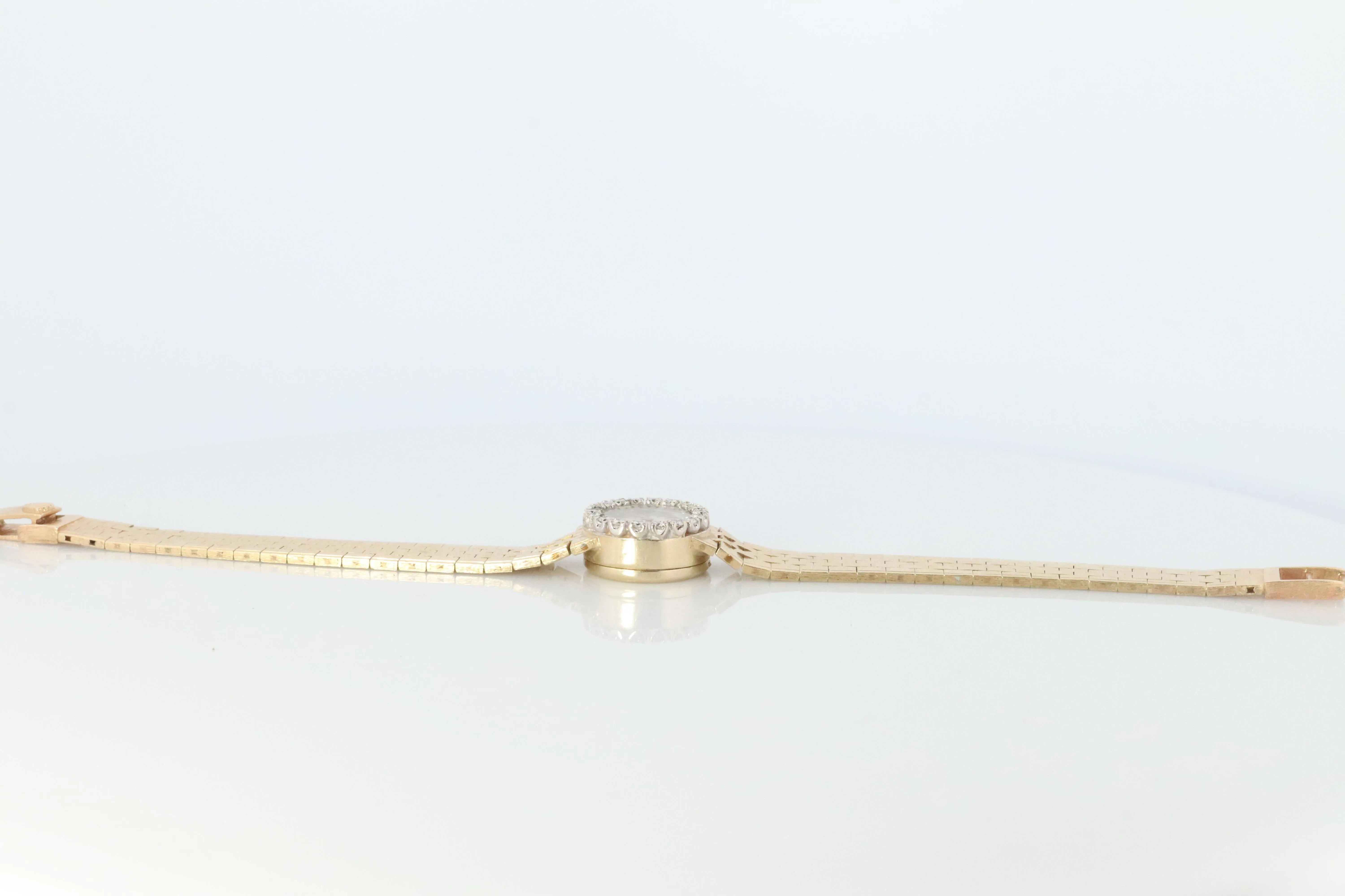 Genuine Rolex Diamond Watch. 14k YG Ladies Rolex 4431 Mechanical Windup Watch.
