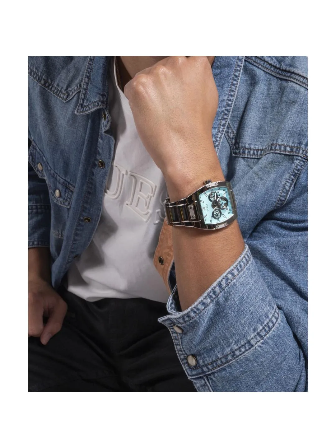 Guess Blue Dial Men Analog Watch - GW0456G4