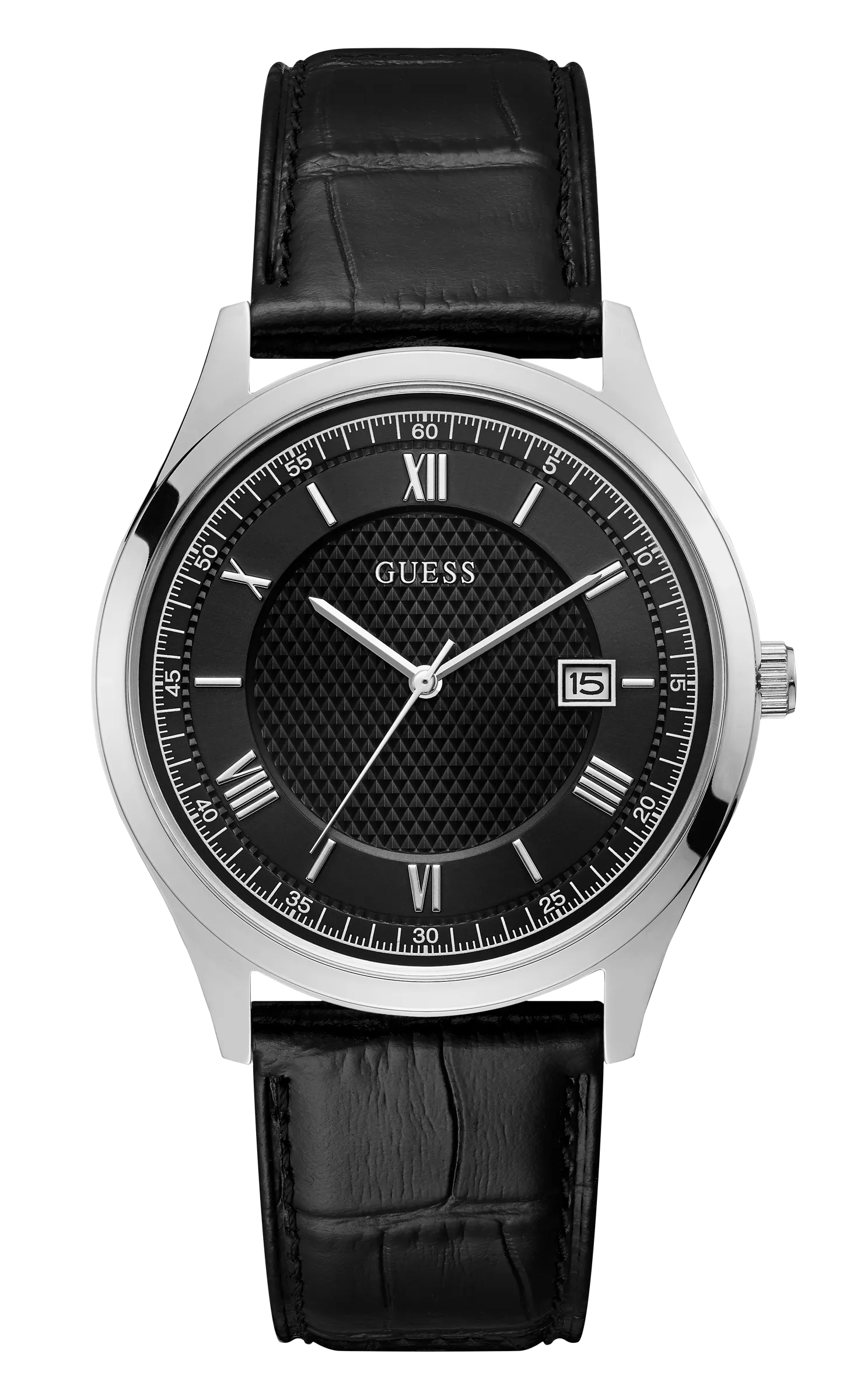 Guess Men Black Dial Analog Watch - W1182G3
