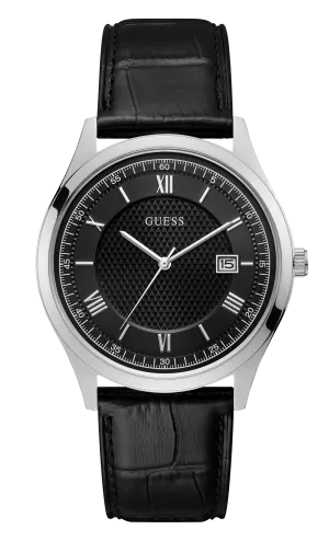 Guess Men Black Dial Analog Watch - W1182G3