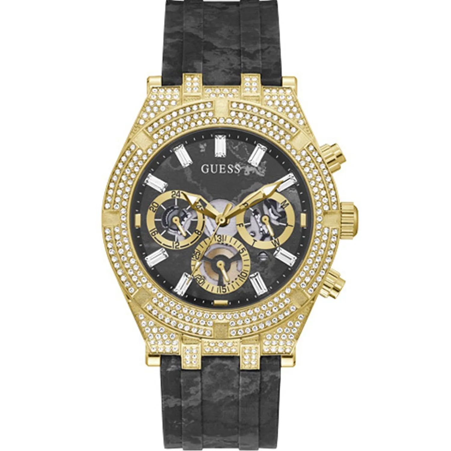Guess Men's Classic Black Dial Watch - GW0418G2