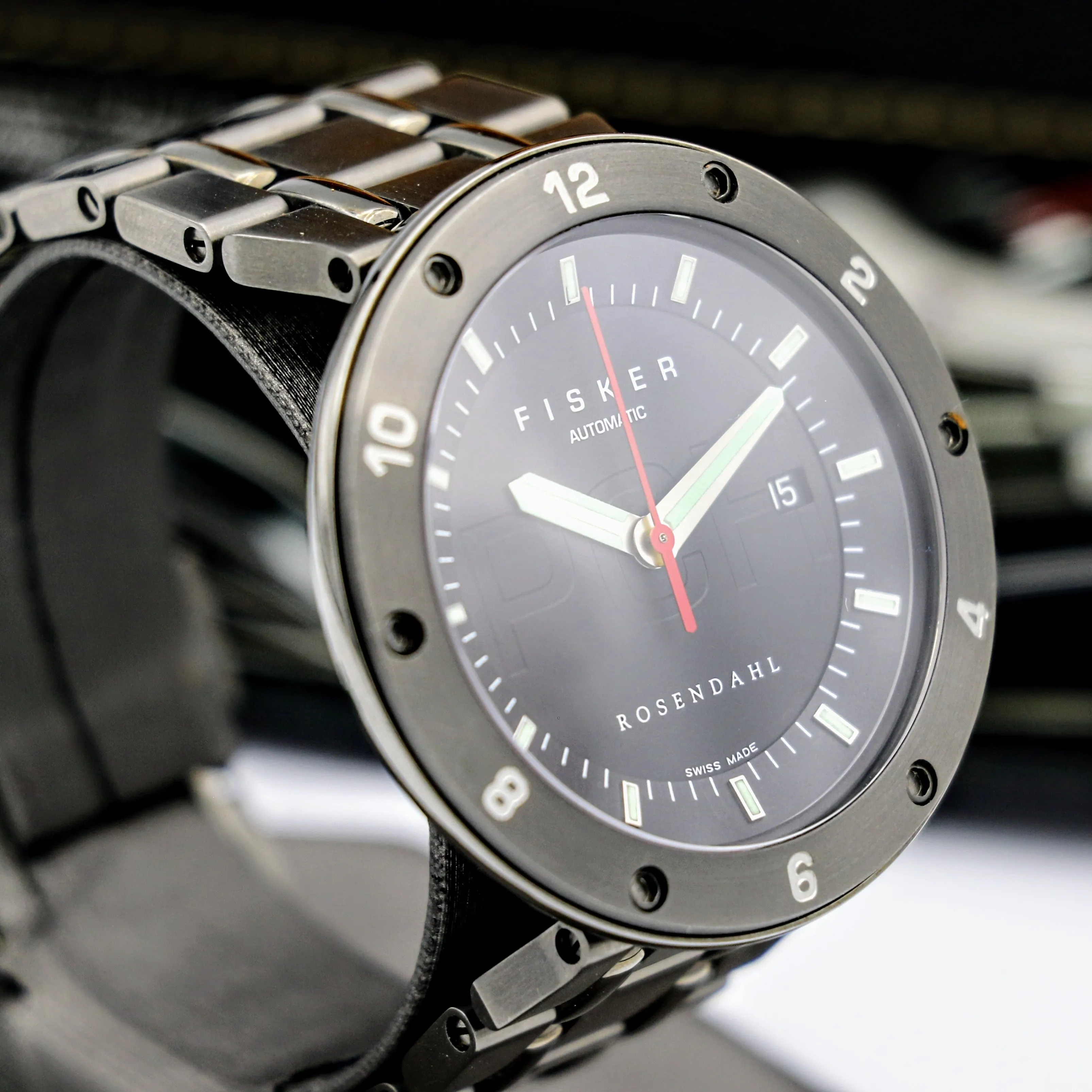 HENRIK FISKER PCH Wristwatch by Rosendahl Automatic Watch Box & Papers