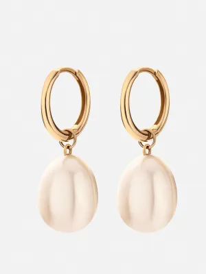 Hera drop pearl earrings