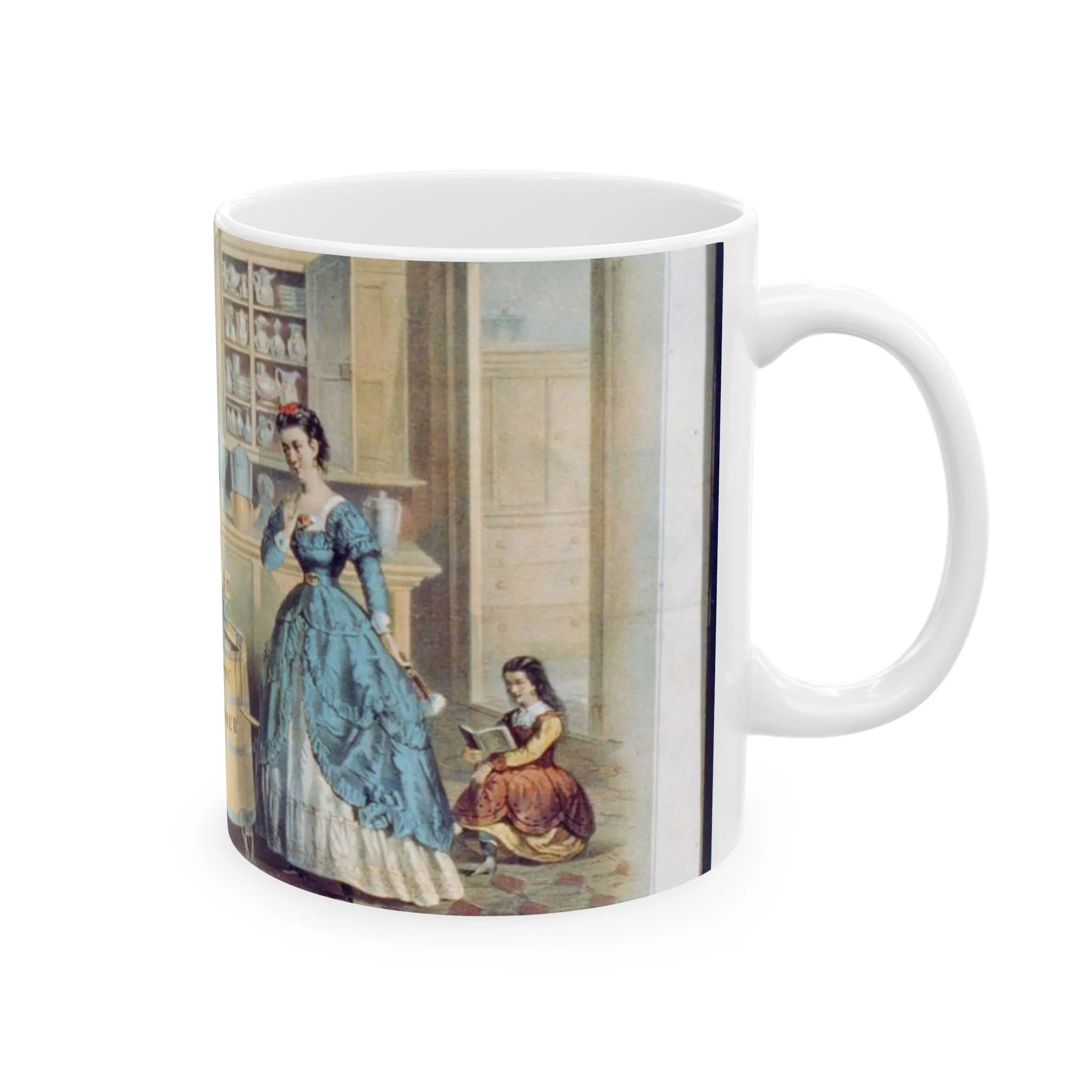 Home washing machine & wringer - A painting of women washing machines in a kitchen Beautiful Novelty Ceramic Coffee Mug 11oz