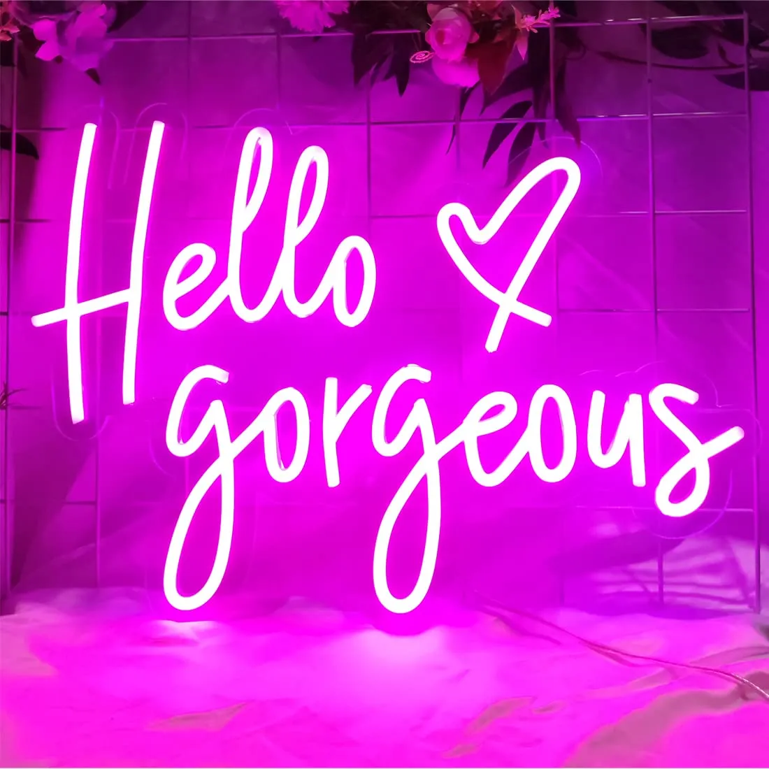 Insegna neon led Hello Gorgeous Neon Sign