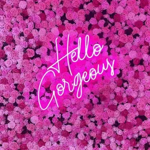 Insegna neon led Hello Gorgeous Neon Sign