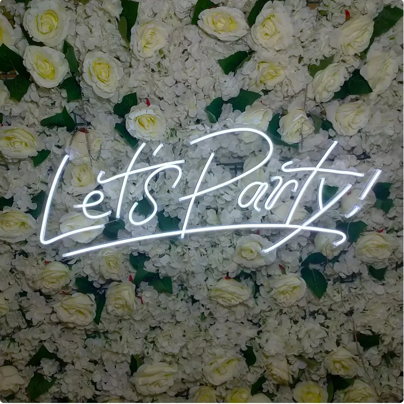 Insegna neon led Lets Party Neon Light Sign