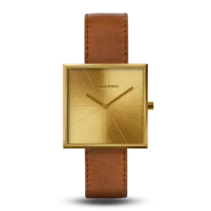 Kvadrat - Gold | Gold | Brown