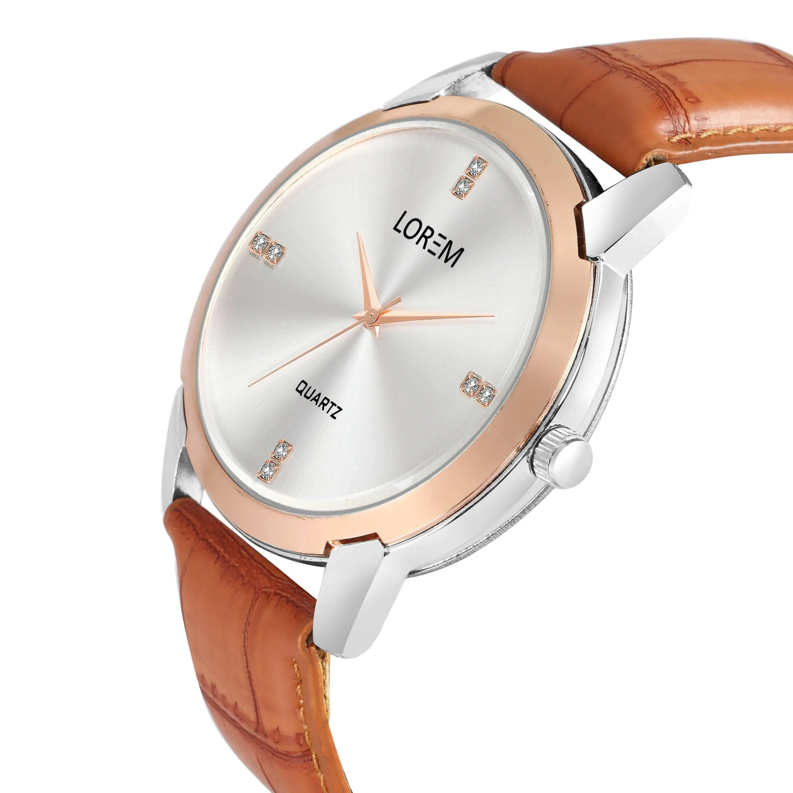LOREM Silver Stylish Dial Analog Watch For Men LR97