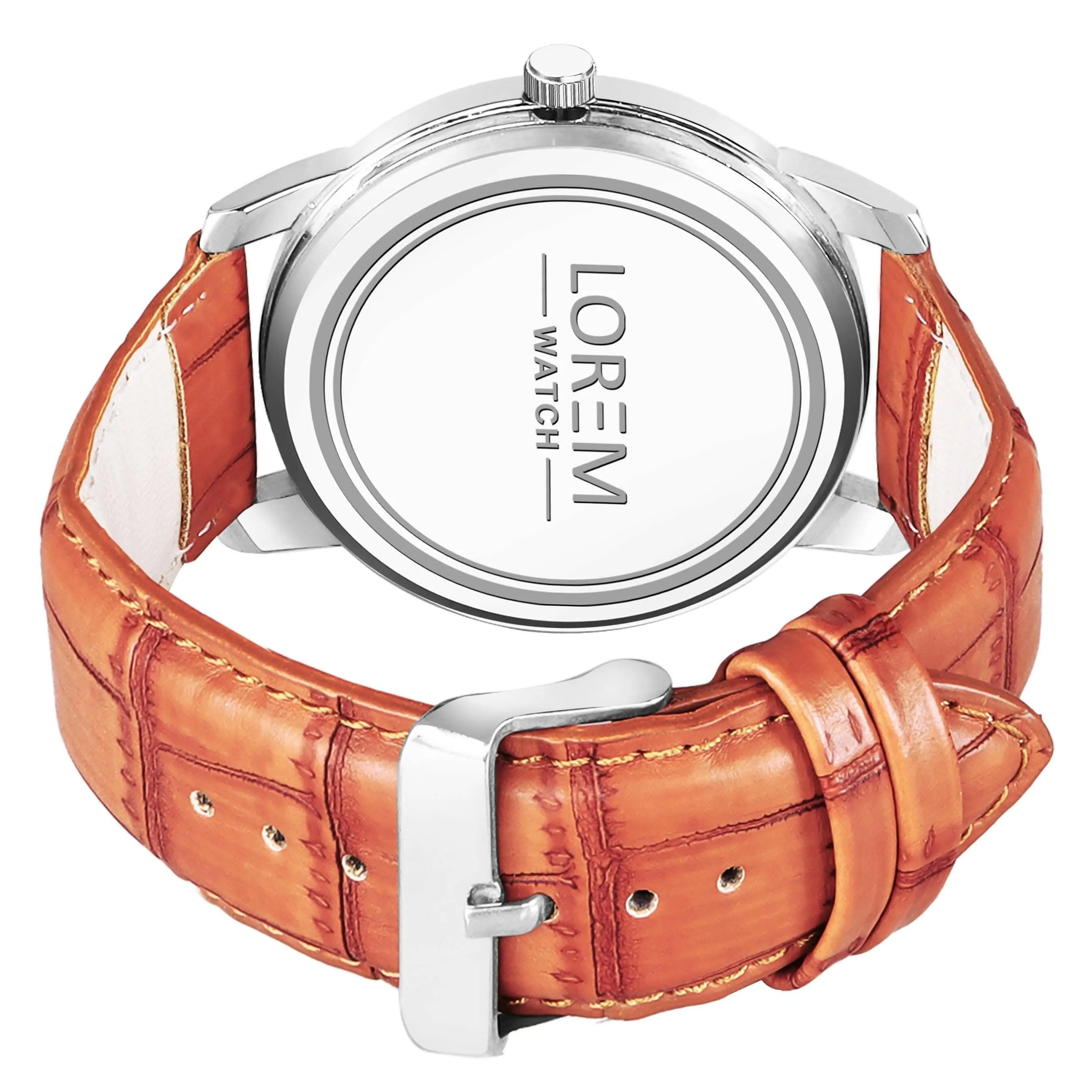 LOREM Silver Stylish Dial Analog Watch For Men LR97
